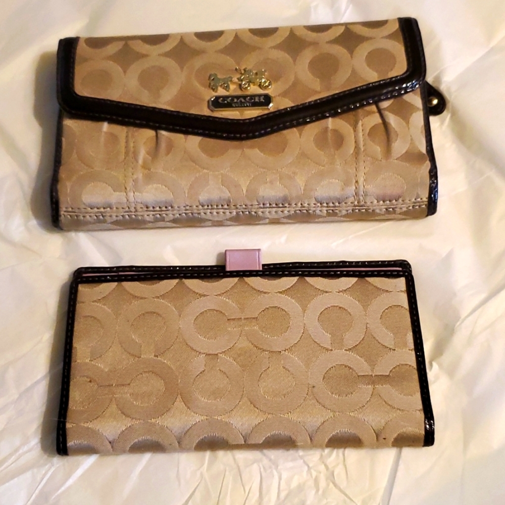 Coach Wallet And Checkbook EUC